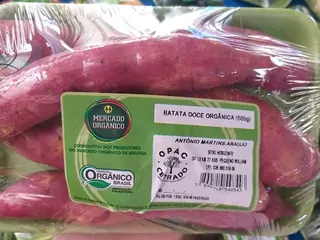 Batata doce tradicional orgânica